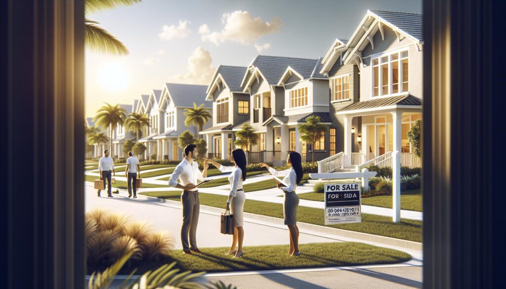 Aerial view of Port St. Lucie homes in Florida’s booming real estate market.