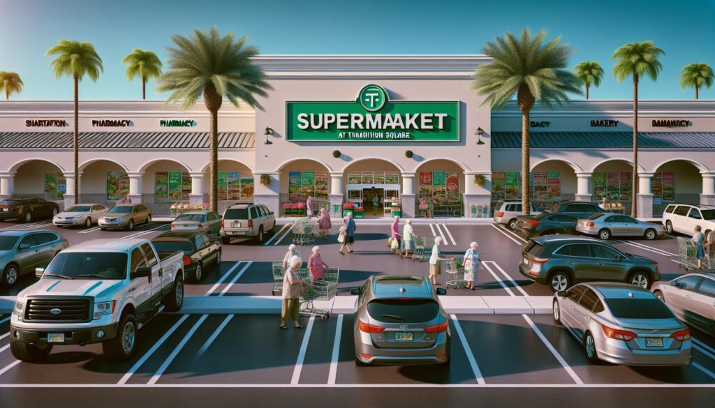 Publix supermarket storefront in Port St Lucie, Florida