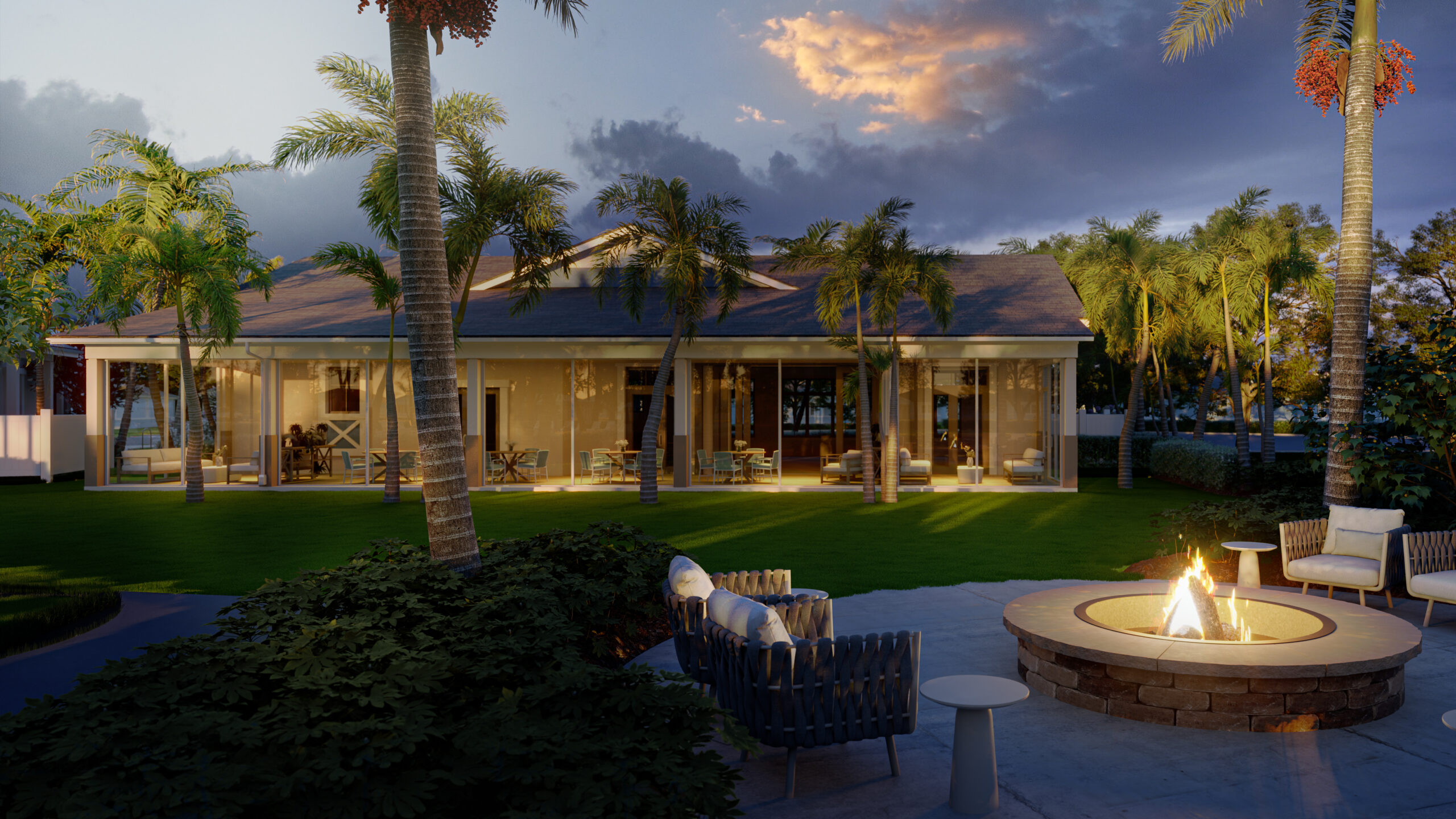 Outdoor Firepit Area