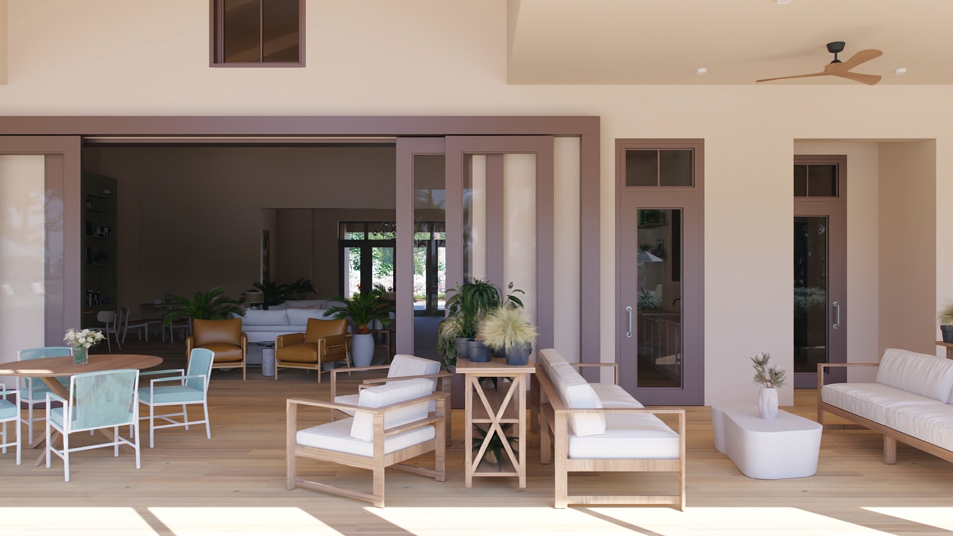 Beautiful living room interior showcasing the Four Seasons at Wylder lifestyle