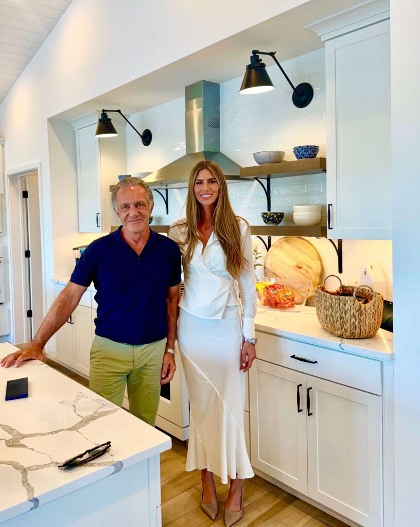 Ara Hovnanian CEO K Hovnanian Homes with Dash Hernandez sales consultant Four Seasons at Wylder model home Port St Lucie