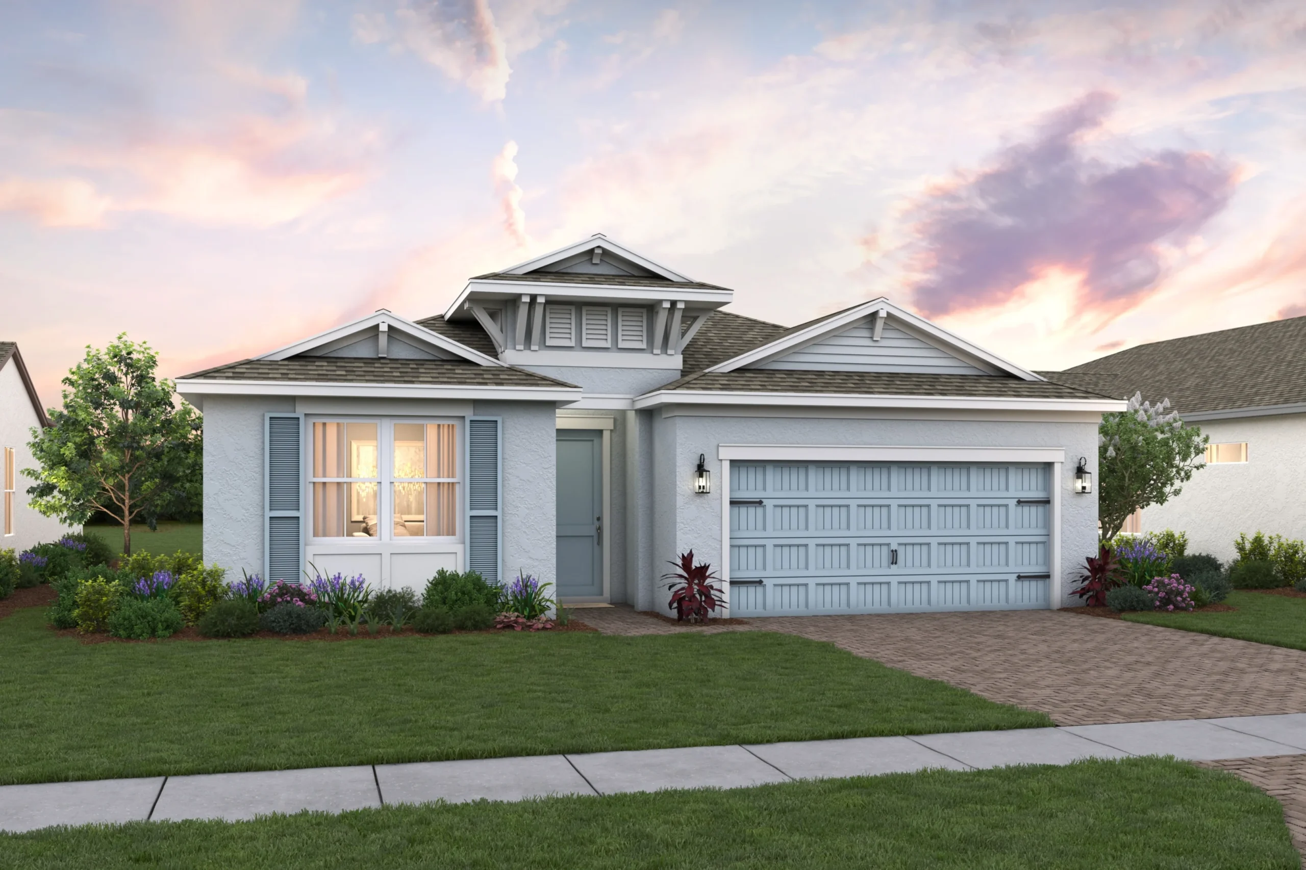 Astaire Model Side Elevation - Four Seasons at Wylder by K. Hovnanian
