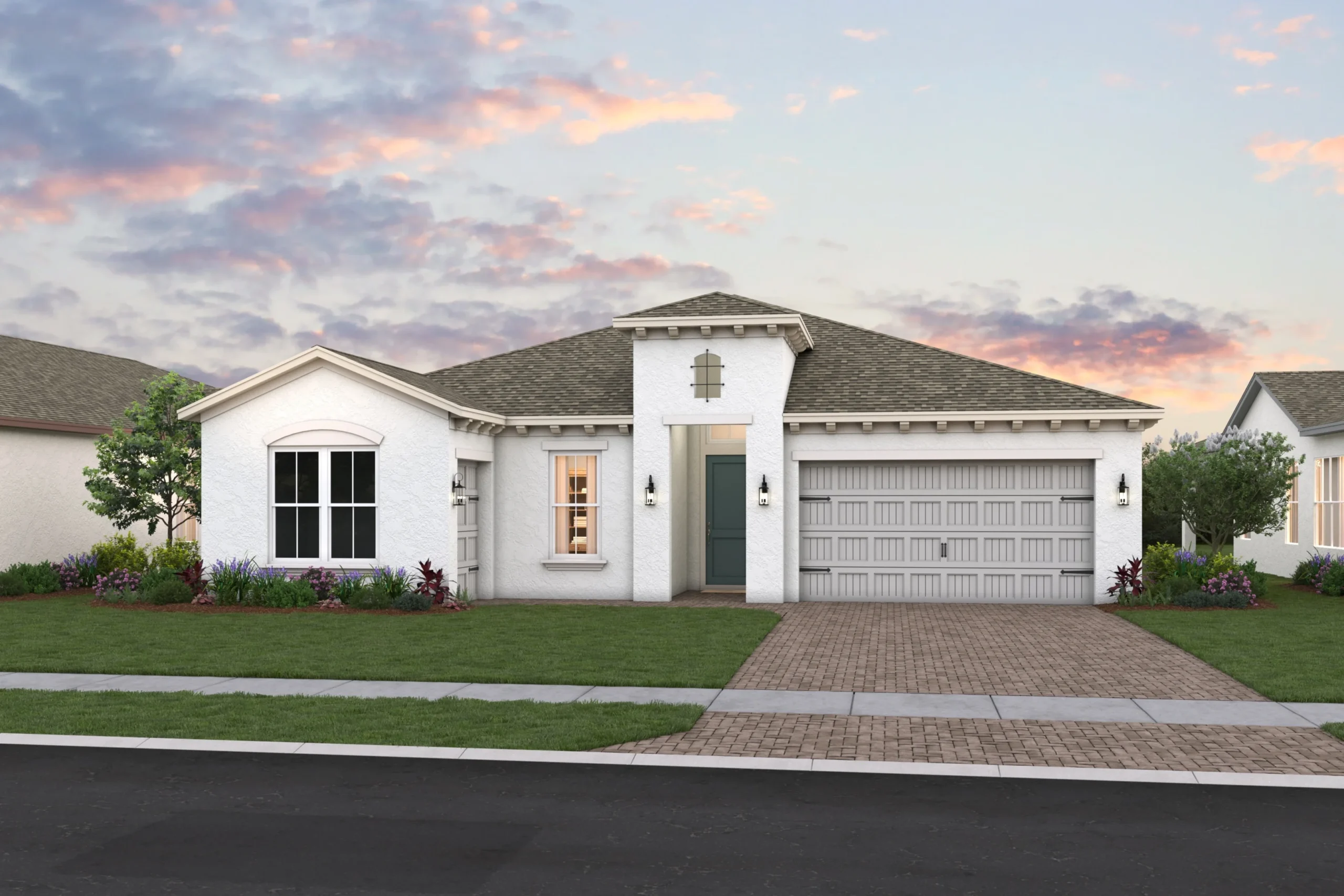 Bell Model Side Elevation - Four Seasons at Wylder by K. Hovnanian