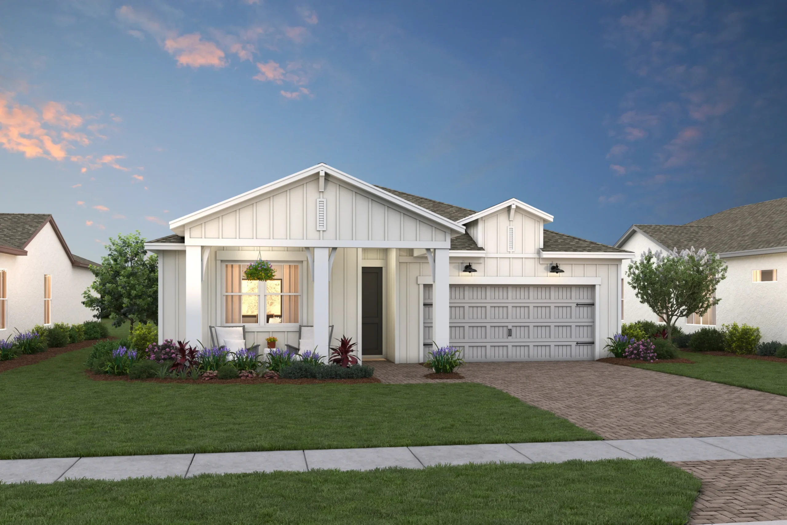 Bogart Model Front Elevation - Four Seasons at Wylder by K. Hovnanian