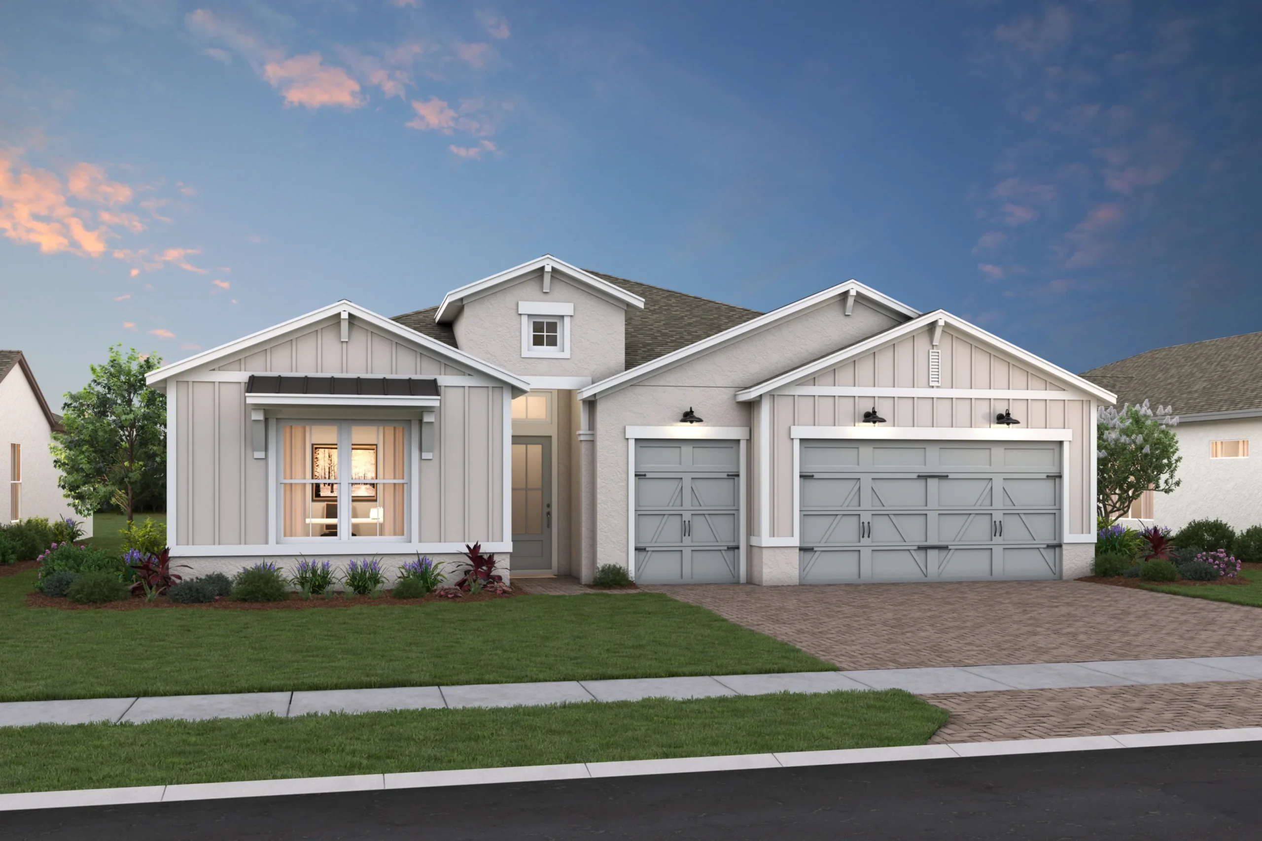 Carver Model Front Elevation - Four Seasons at Wylder by K. Hovnanian