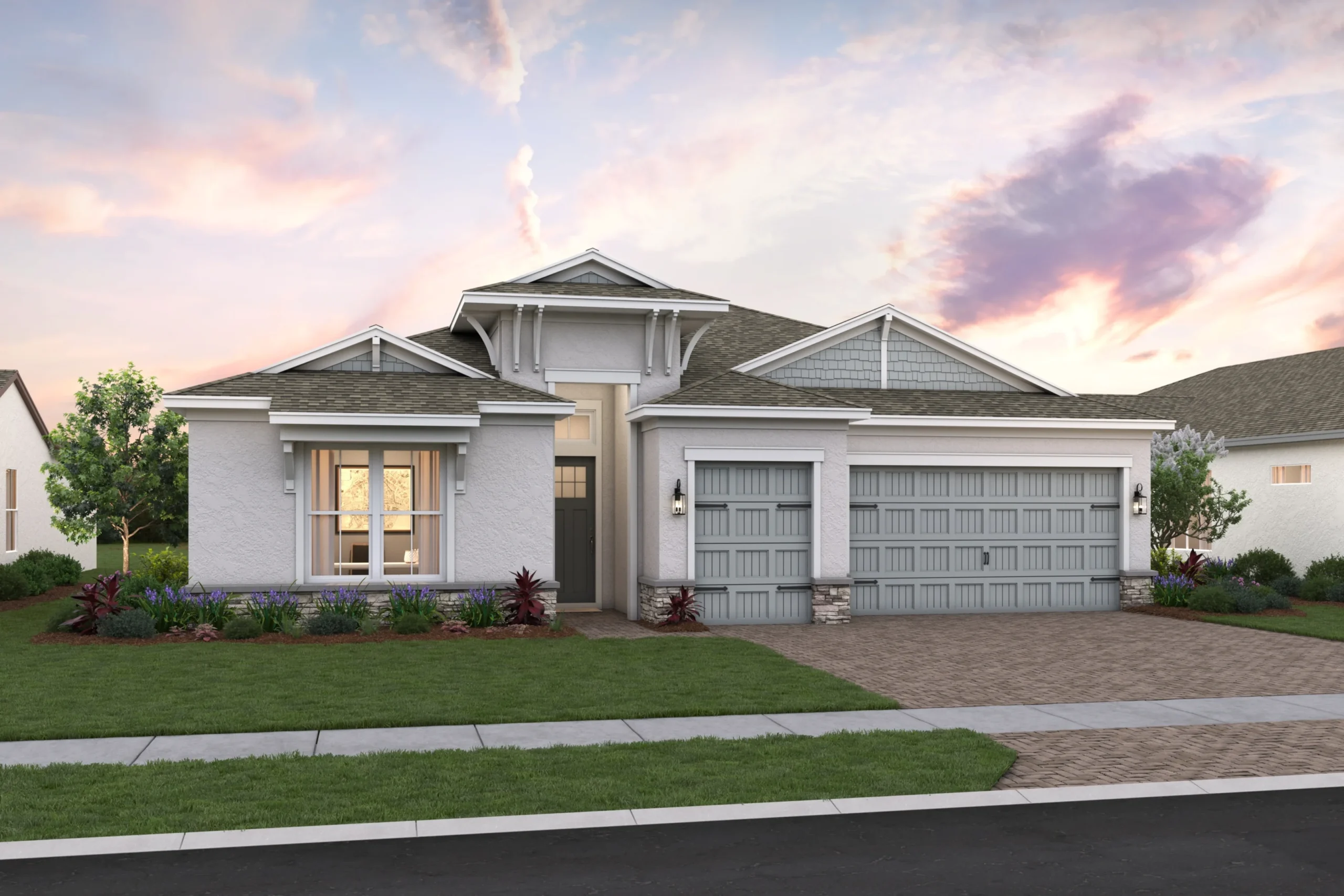 Franklin Model Elevation - Four Seasons at Wylder by K. Hovnanian