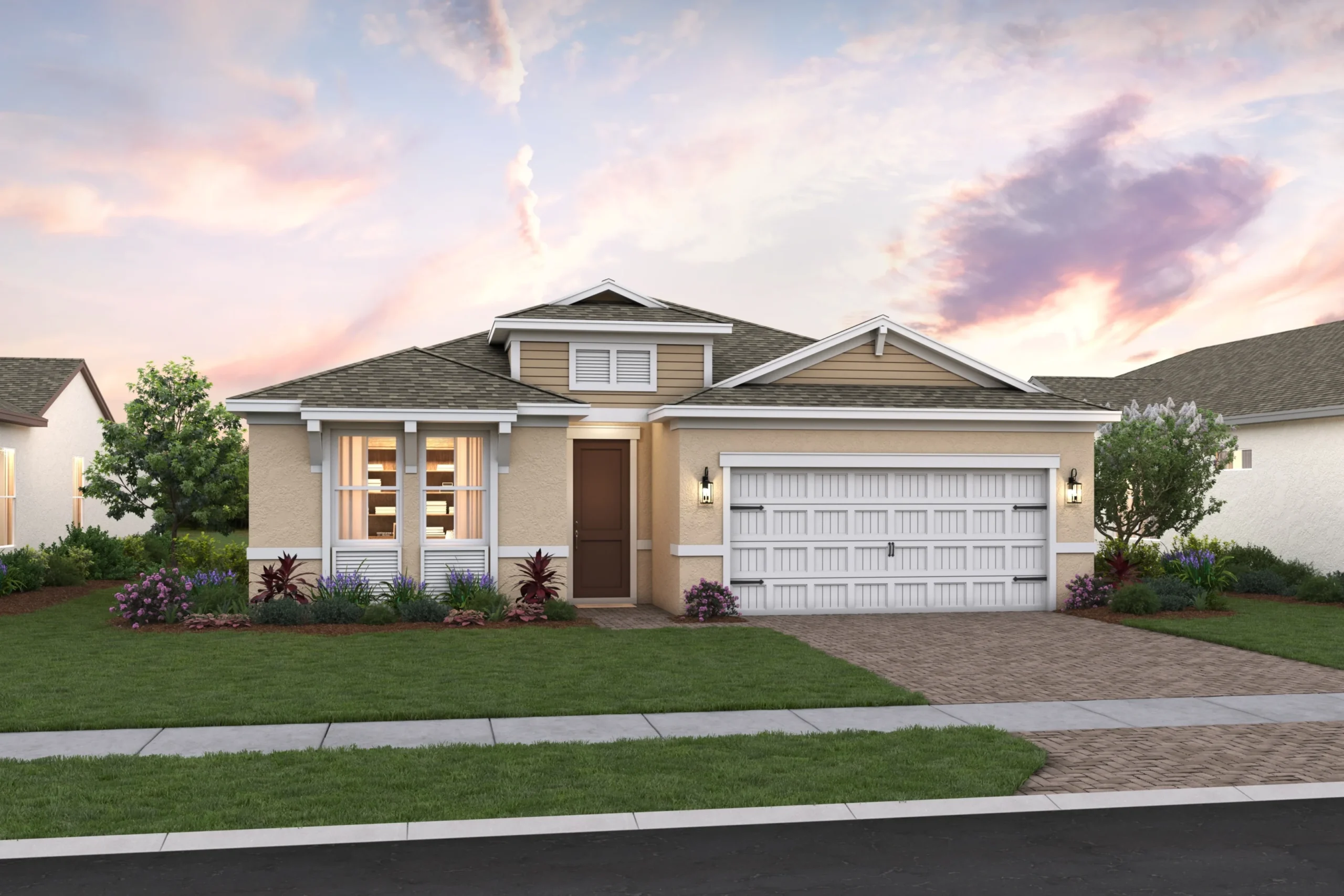 Kelly Model Side Elevation - Four Seasons at Wylder by K. Hovnanian