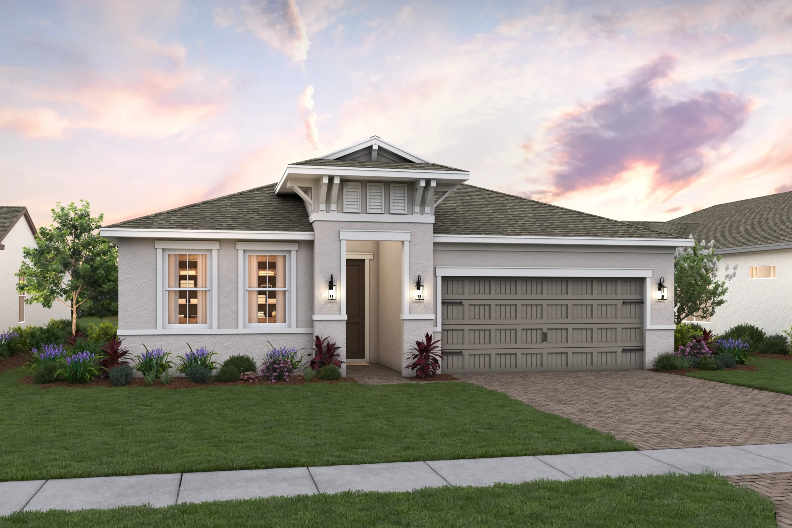 Taylor Model Side Elevation - Four Seasons at Wylder by K. Hovnanian