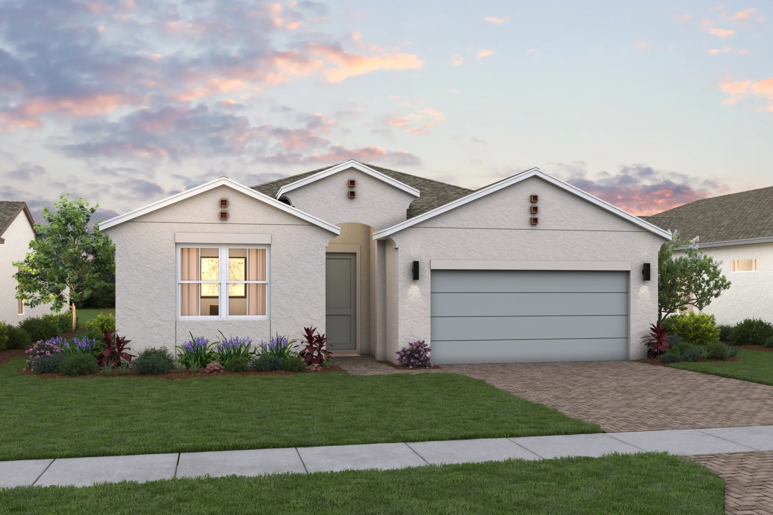 Taylor Model Rear Elevation - Four Seasons at Wylder by K. Hovnanian
