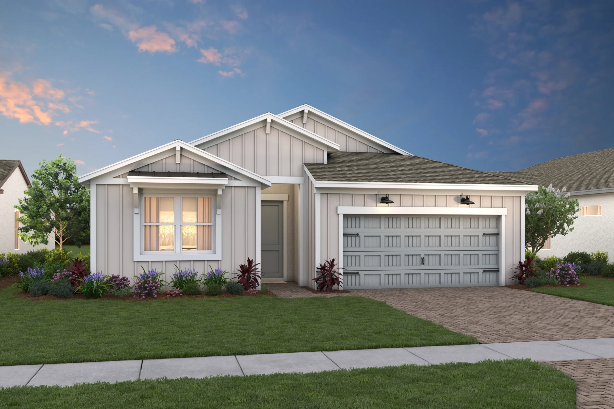 Taylor Model Front Elevation - Four Seasons at Wylder by K. Hovnanian