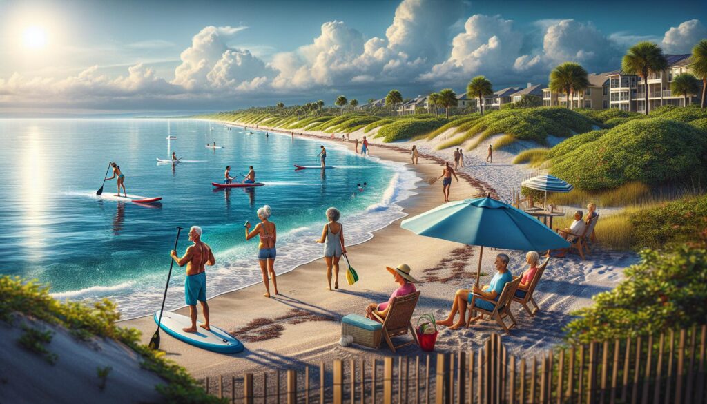 Four Seasons residents enjoying Port St. Lucie beach activities