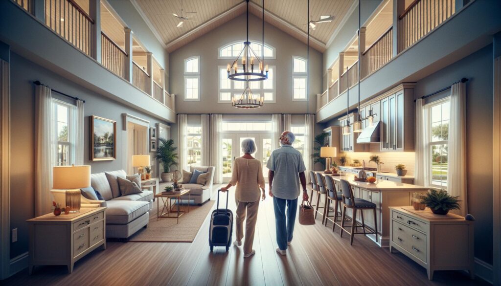 The Bell Model offers a comfortable, accessible layout in a 55+ community.
