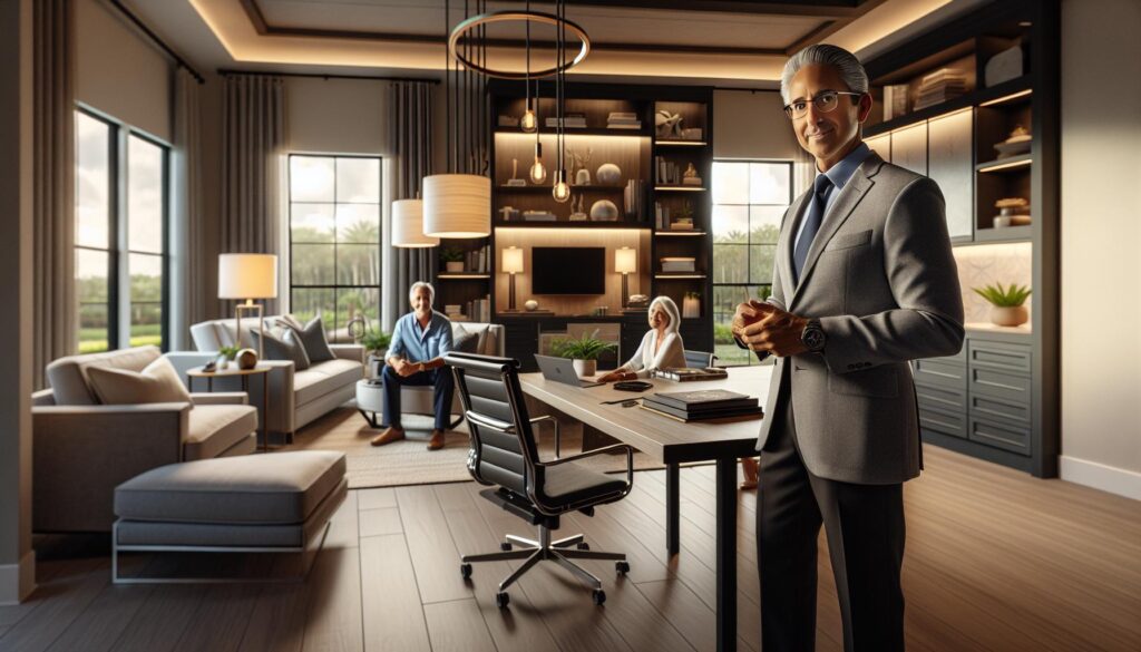 Private home office in Morse Model at Four Seasons Wylder