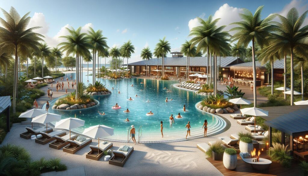 Beach-entry pool at Four Seasons Wylder, Port St. Lucie